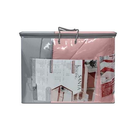 ชุดผ้าปูที่นอน 6 ฟุต (ชุด 6 ชิ้น) SANTA BEDDING สี PINK/LIGHT GREY_7