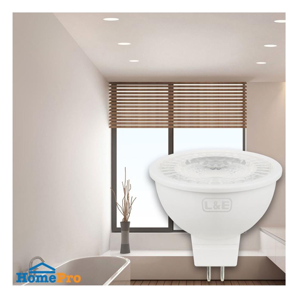 หลอด LED L&E MR16 12V 36D 6 วัตต์ COOL WHITE GU5.3