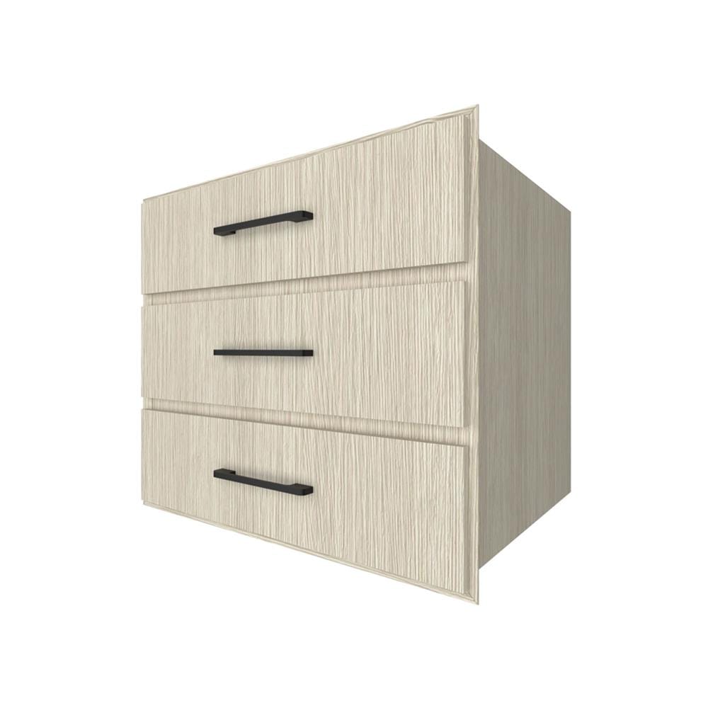 ตู้ลิ้นชัก WPC PARAZZO ENZO มือจับสีดำ 70x60 ซม. สีไลท์โอ็ค