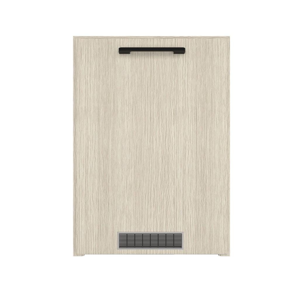 บานถังแก๊ส WPC เปิดขวา PARAZZO ENZO มือจับดำ 50x70 ซม. สีไลท์โอ็ค