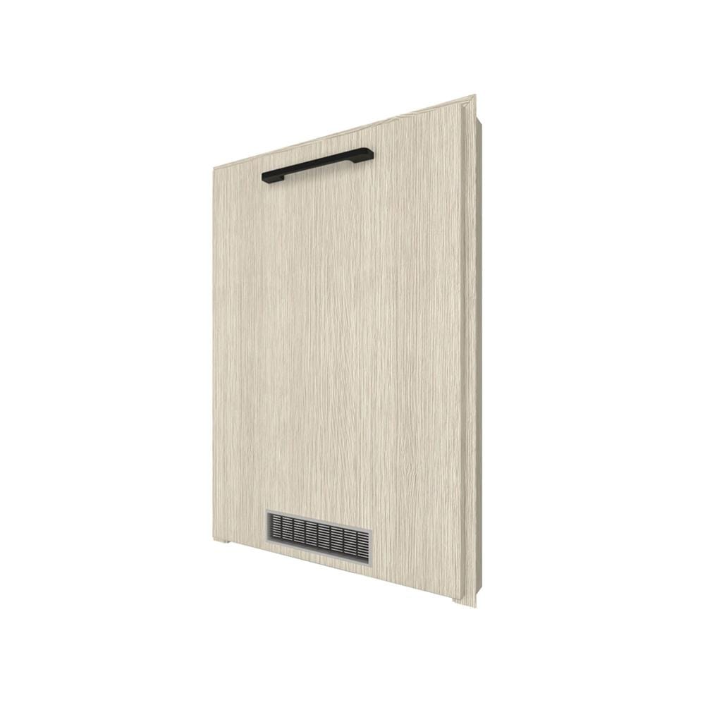 บานถังแก๊ส WPC เปิดขวา PARAZZO ENZO มือจับดำ 50x70 ซม. สีไลท์โอ็ค