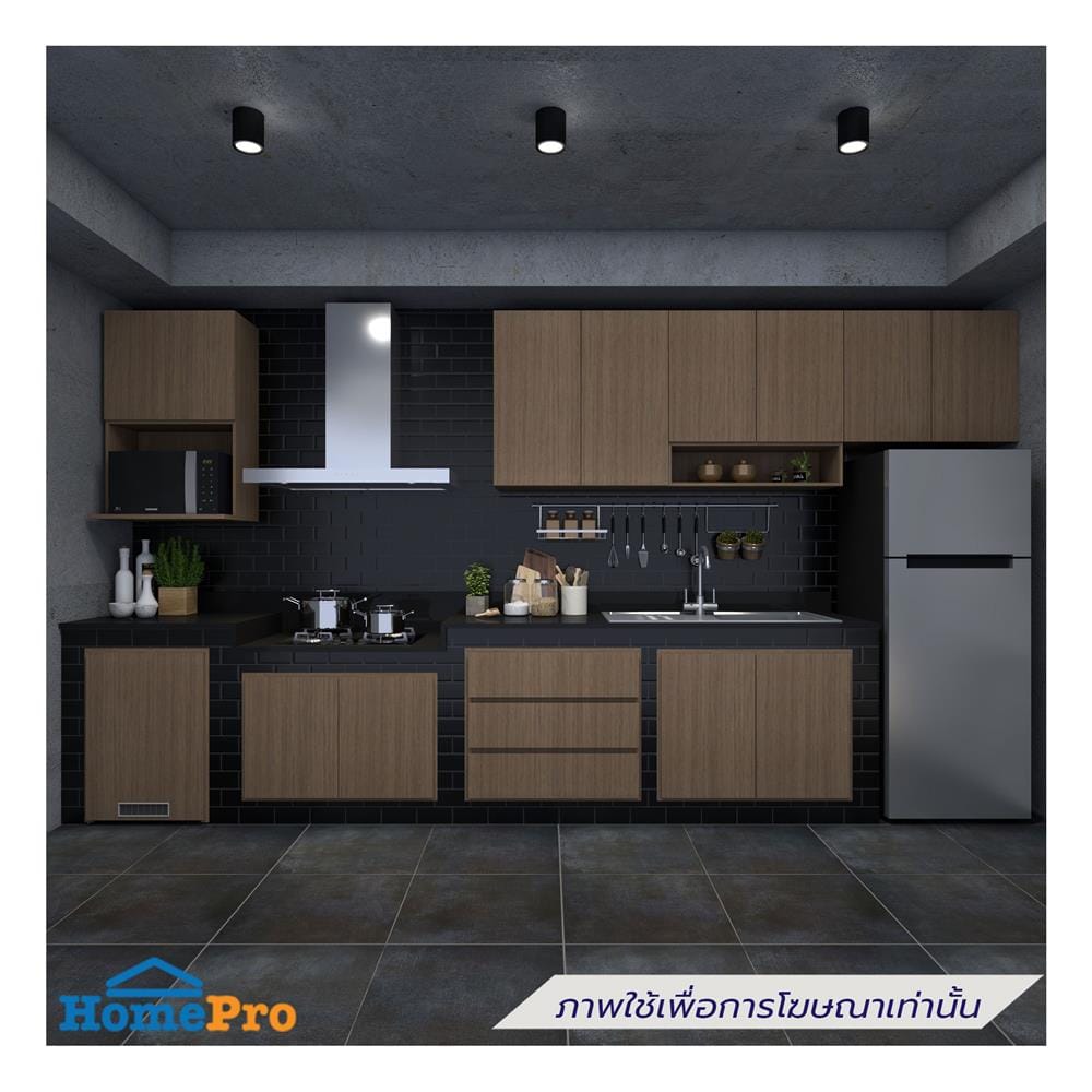 ตู้ลิ้นชัก 3 ชั้น WPC PARAZZO ENZO บานเพ่ 70x60 ซม. สีช็อกโกแลต