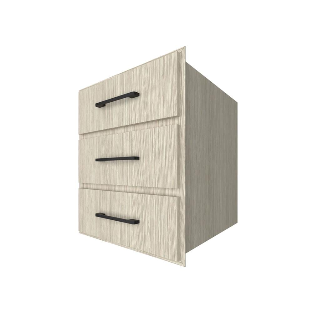 ตู้ลิ้นชัก WPC PARAZZO ENZO มือจับสีดำ 50x60 ซม. สีไลท์โอ็ค