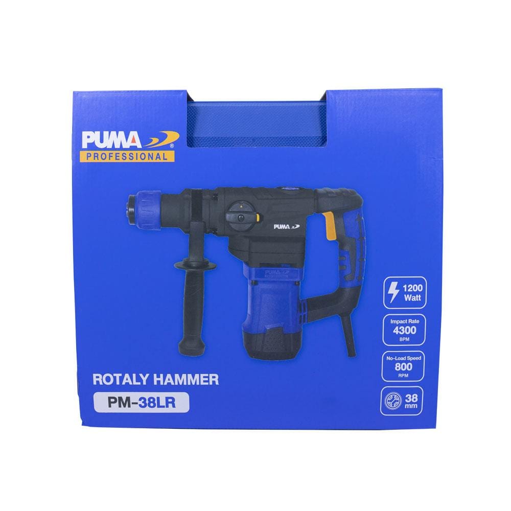 สว่านโรตารี่ PUMA PM-38LR 38 มม. 1200 วัตต์ 15 จูล SDS