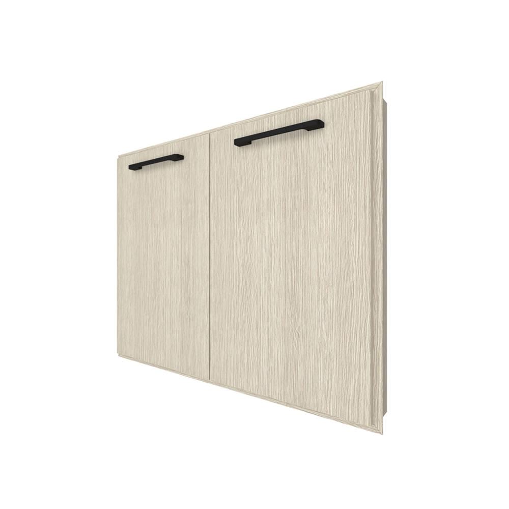 บานซิงค์คู่ WPC PARAZZO ENZO มือจับดำ 80x60 ซม. สีไลท์โอ็ค