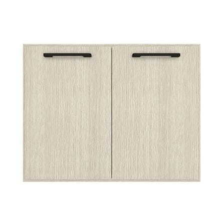 บานซิงค์คู่ WPC PARAZZO ENZO มือจับดำ 80x60 ซม. สีไลท์โอ็ค_0