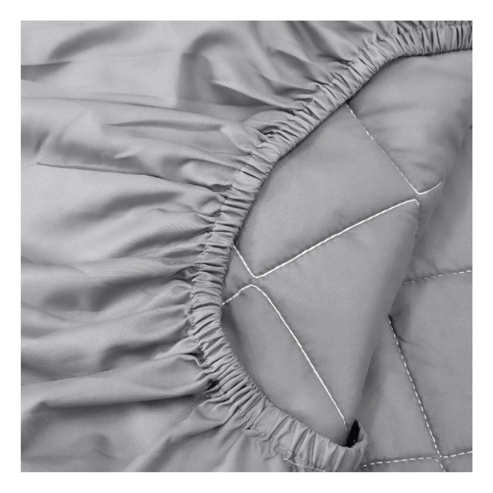 ผ้ารองกันเปื้อน รัดมุมเต็มตัว 6 ฟุต SANTA BEDDING สี GREY