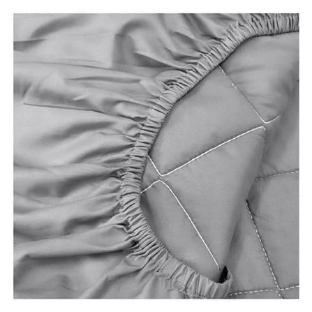ผ้ารองกันเปื้อน รัดมุมเต็มตัว 6 ฟุต SANTA BEDDING สี GREY_1