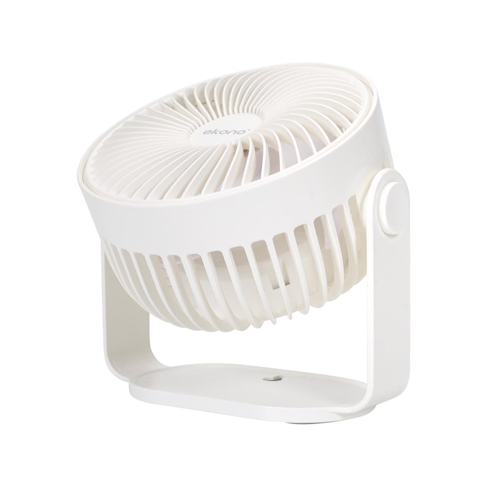 พัดลมพกพา 6 นิ้ว EKONO EK-PTB14WH สีขาว