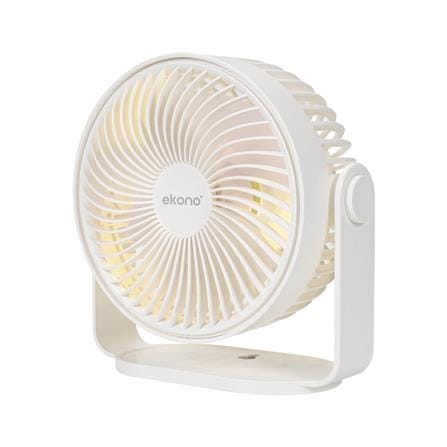 พัดลมพกพา 6 นิ้ว EKONO EK-PTB14WH สีขาว_2