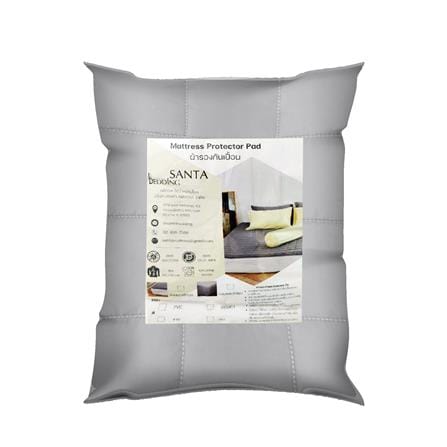 ผ้ารองกันเปื้อน รัดมุมเต็มตัว 3.5 ฟุต SANTA BEDDING สี GREY_4