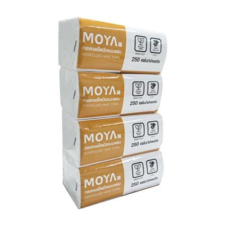 กล่องกระดาษทิชชู่+กระดาษเช็ดมือ MOYA ADS-816 สีขาว_7