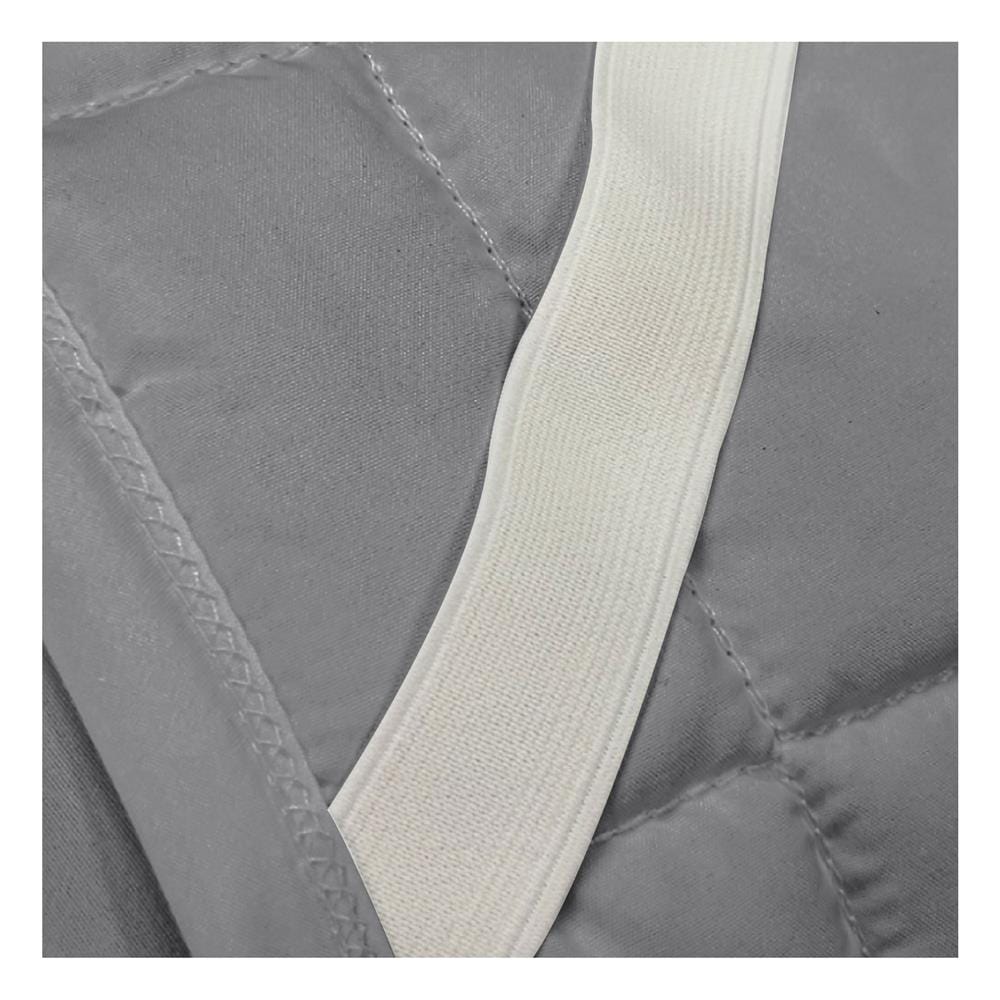 ผ้ารองกันเปื้อน รัดมุมยางยืด 6 ฟุต SANTA BEDDING สี GREY