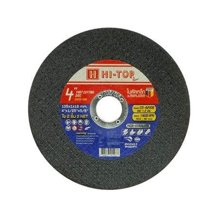 ใบตัดเหล็ก-สเตนเลส HI-TOP CD-4210B 4 นิ้ว x 1.0 มม._0