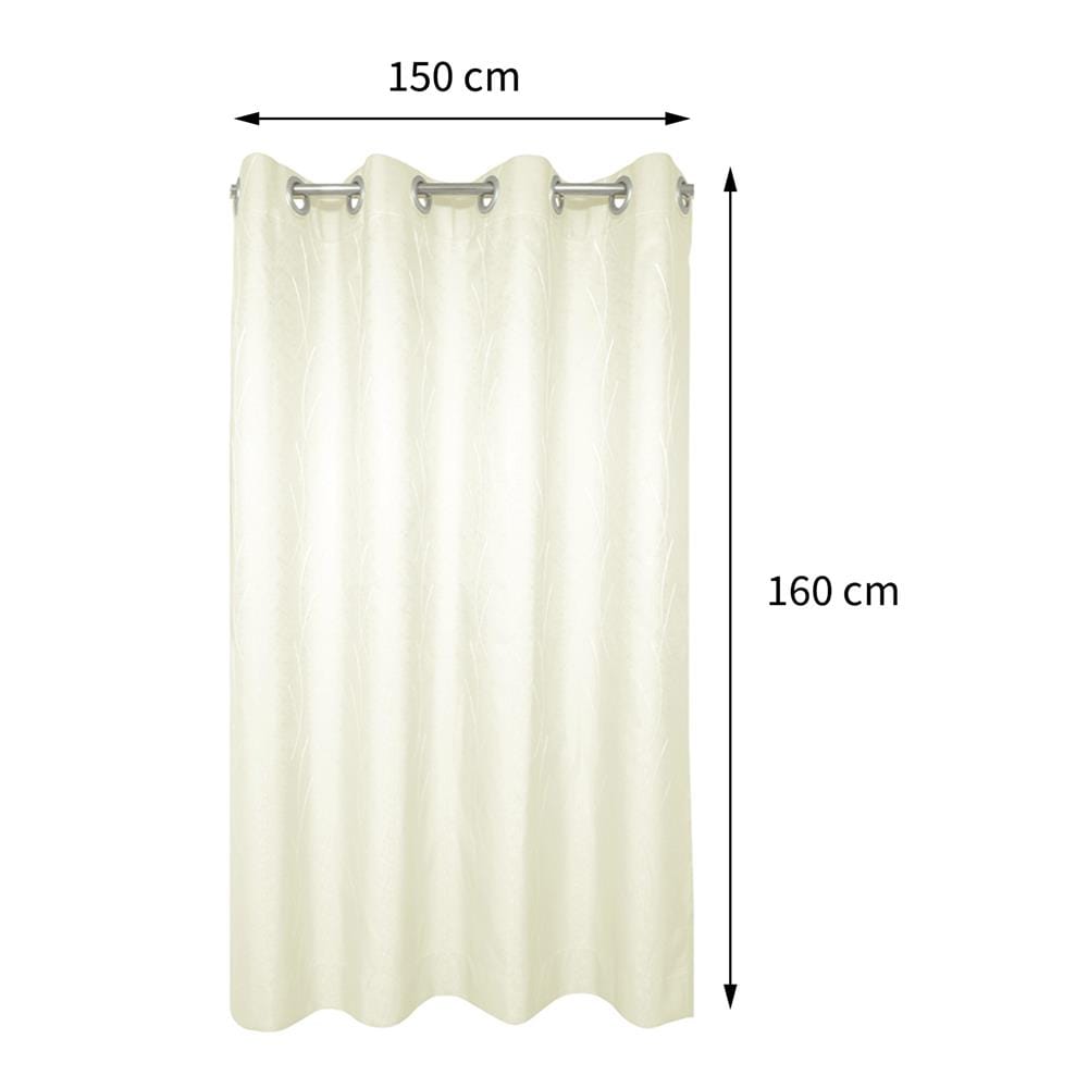 ผ้าม่าน EYELET HOME LIVING STYLE LORENZ UV 150X160 ซม. สีครีม