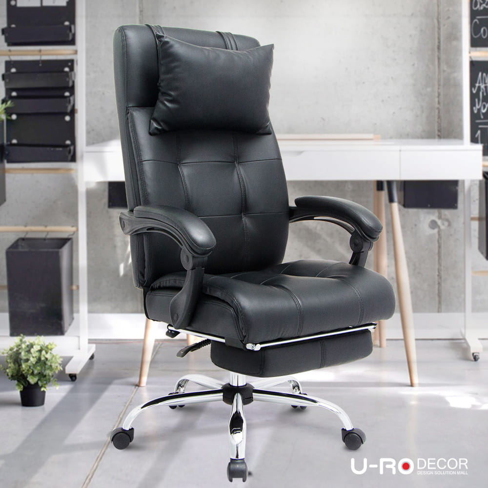 เก้าอี้สำนักงาน U-RO DECOR GLIDER สีดำ