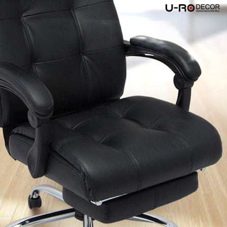 เก้าอี้สำนักงาน U-RO DECOR GLIDER สีดำ_4