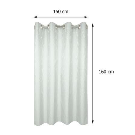 ผ้าม่าน EYELET HOME LIVING STYLE LORENZ UV 150X160 ซม. สีเทา_5