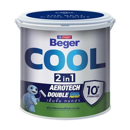 สีน้ำทาฝ้า ขนิดด้าน BEGER COOL 2 IN 1 CC999 สีเทา 1 แกลลอน_0