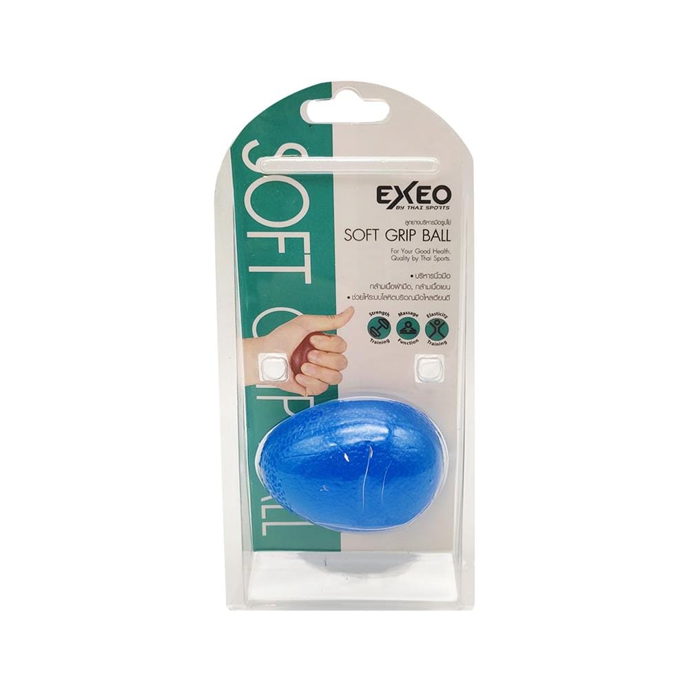 ลูกยางบีบมือ รูปไข่ EXEO AB3116 สีน้ำเงิน