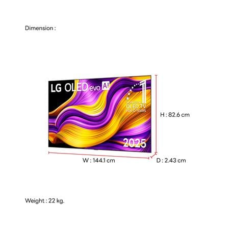 ทีวีโอแอลอีดี 65 นิ้ว LG (4K, OLED, SMART TV) OLED65G5PSA.ATM_9