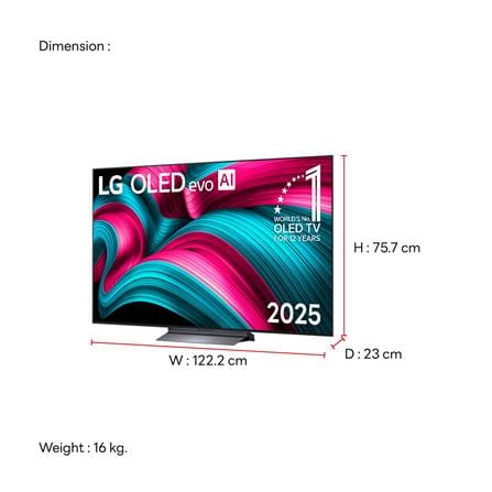 ทีวีโอแอลอีดี 55 นิ้ว LG (4K, OLED, SMART TV) OLED55C5PSA.ATM_9