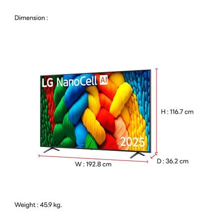 ทีวีแอลอีดี 86 นิ้ว LG (4K, NANOCELL, SMART TV) 86NANO80ASA.ATM_10