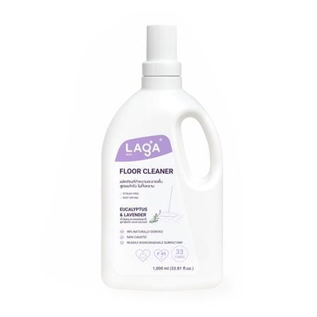 น้ำยาทำความสะอาดพื้น LAGA สูตรแห้งไวไม่ทิ้งคราบ 1000 มล. กลิ่นยูคาลิปตัสและลาเวนเดอร์_0
