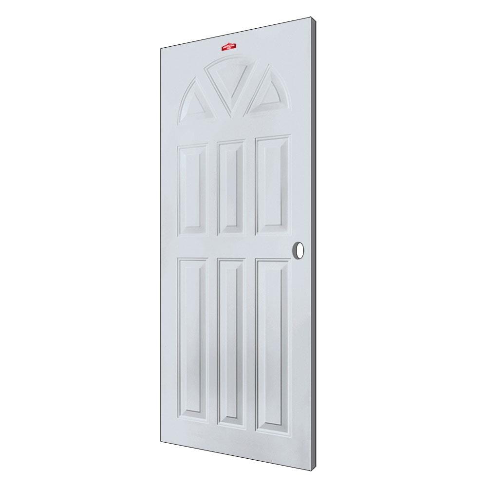 ประตูภายนอกเหล็ก เจาะลูกบิด PROFESSIONAL DOOR B2G 89.2x199.4 ซม. สีเทา