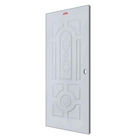 ประตูภายนอกเหล็ก เจาะลูกบิด PROFESSIONAL DOOR H2G 89.2x199.4 ซม. สีเทา_1