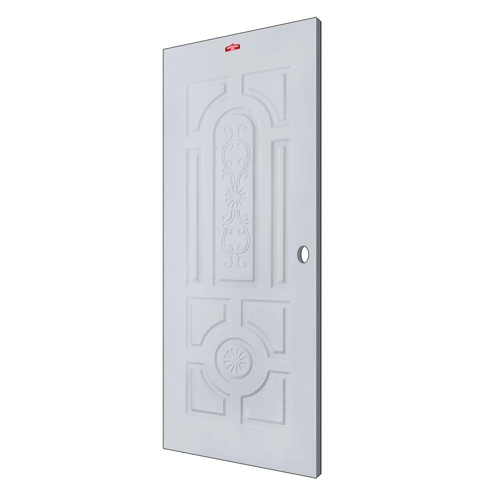 ประตูภายนอกเหล็ก เจาะลูกบิด PROFESSIONAL DOOR H1G 79.2x199.4 ซม. สีเทา