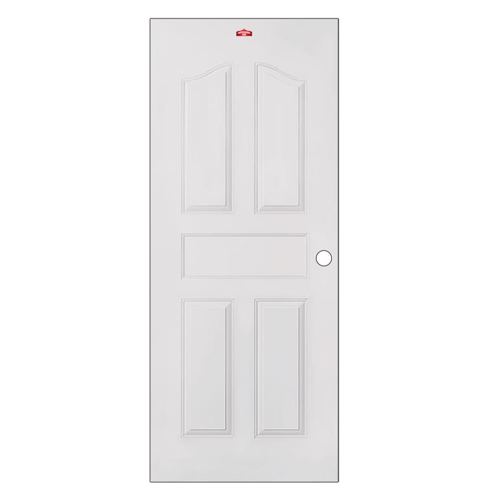 ประตูภายนอกเหล็ก เจาะลูกบิด PROFESSIONAL DOOR G1C 79.2x199.4 ซม. สีครีม