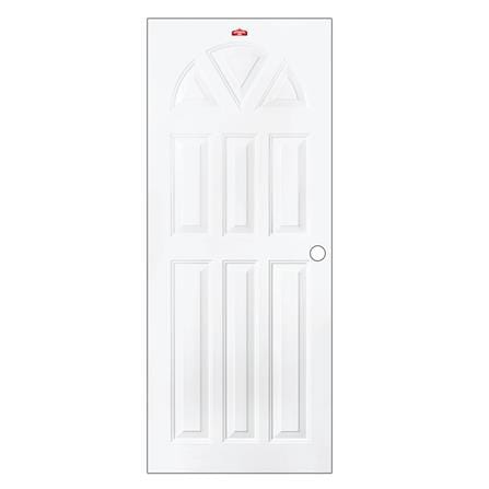 ประตูภายนอกเหล็ก เจาะลูกบิด PROFESSIONAL DOOR B2W 89.2x199.4 ซม. สีขาว_0