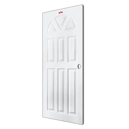 ประตูภายนอกเหล็ก เจาะลูกบิด PROFESSIONAL DOOR B2W 89.2x199.4 ซม. สีขาว_1