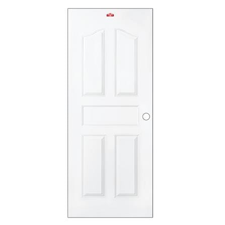 ประตูภายนอกเหล็ก เจาะลูกบิด PROFESSIONAL DOOR G2W 89.2x199.4 ซม. สีขาว