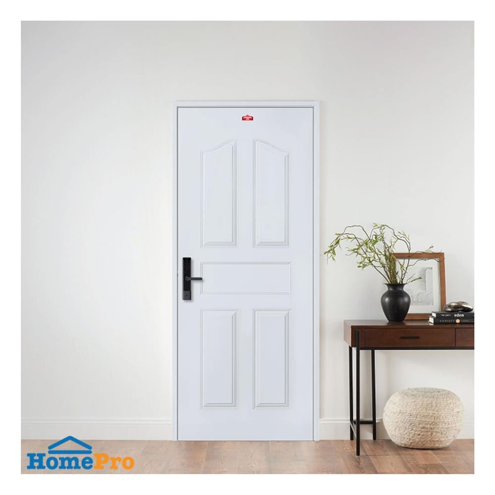 ประตูภายนอกเหล็ก เจาะลูกบิด PROFESSIONAL DOOR G2G 89.2x199.4 ซม. สีเทา