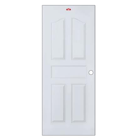 ประตูภายนอกเหล็ก เจาะลูกบิด PROFESSIONAL DOOR G1G 79.2x199.4 ซม. สีเทา