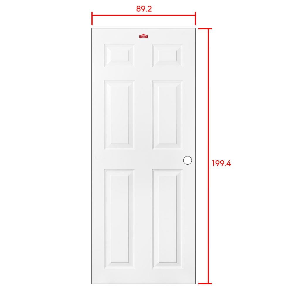 ประตูภายนอกเหล็ก เจาะลูกบิด PROFESSIONAL DOOR A2W 89.2x199.4 ซม. สีขาว