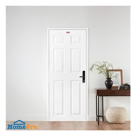 ประตูภายนอกเหล็ก เจาะลูกบิด PROFESSIONAL DOOR A2W 89.2x199.4 ซม. สีขาว_2