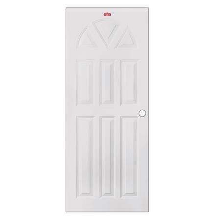 ประตูภายนอกเหล็ก เจาะลูกบิด PROFESSIONAL DOOR B2C 89.2x199.4 ซม. สีครีม