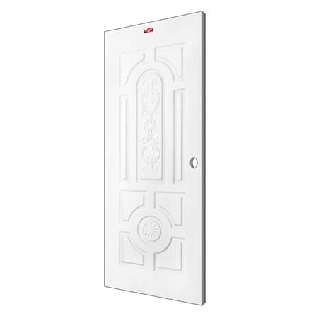 ประตูภายนอกเหล็ก เจาะลูกบิด PROFESSIONAL DOOR H2W 89.2x199.4 ซม. สีขาว_1