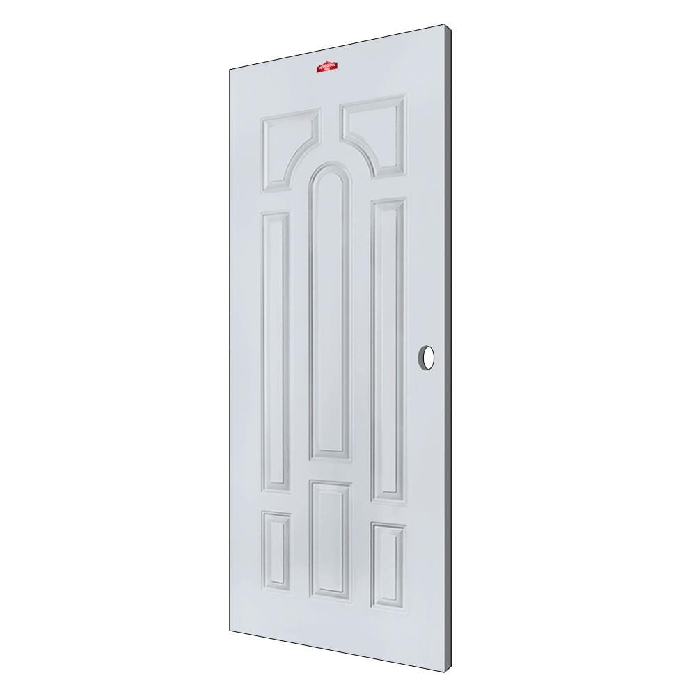 ประตูภายนอกเหล็ก เจาะลูกบิด PROFESSIONAL DOOR L1G 79.2x199.4 ซม. สีเทา
