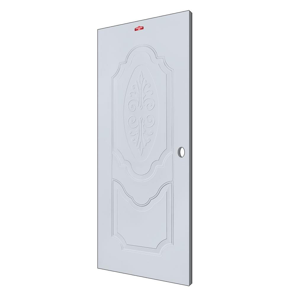ประตูภายนอกเหล็ก เจาะลูกบิด PROFESSIONAL DOOR R1G 79.2x199.4 ซม. สีเทา