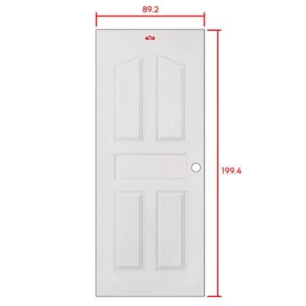 ประตูภายนอกเหล็ก เจาะลูกบิด PROFESSIONAL DOOR G2C 89.2x199.4 ซม. สีครีม_5