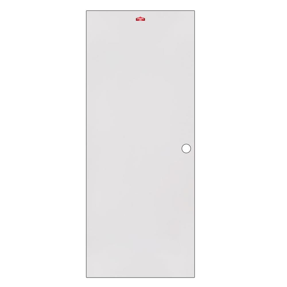 ประตูภายนอกเหล็ก เจาะลูกบิด PROFESSIONAL DOOR D2C 89.2x199.4 ซม. สีครีม