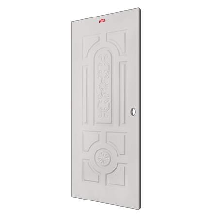 ประตูภายนอกเหล็ก เจาะลูกบิด PROFESSIONAL DOOR H2C 89.2x199.4 ซม. สีครีม_1
