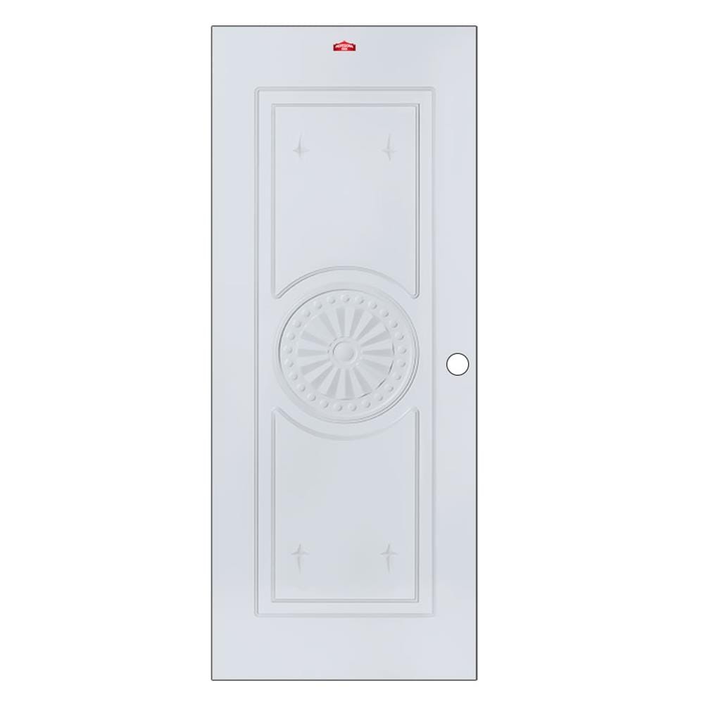 ประตูภายนอกเหล็ก เจาะลูกบิด PROFESSIONAL DOOR I1G 79.2x199.4 ซม. สีเทา