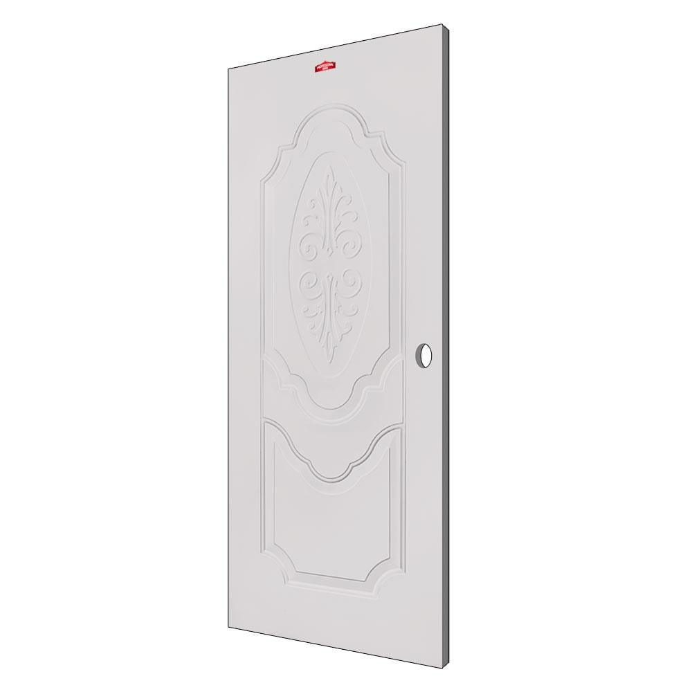 ประตูภายนอกเหล็ก เจาะลูกบิด PROFESSIONAL DOOR R1C 79.2x199.4 ซม. สีครีม