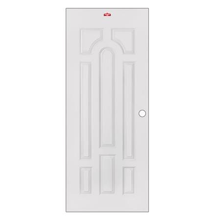 ประตูภายนอกเหล็ก เจาะลูกบิด PROFESSIONAL DOOR L1C 79.2x199.4 ซม. สีครีม_0