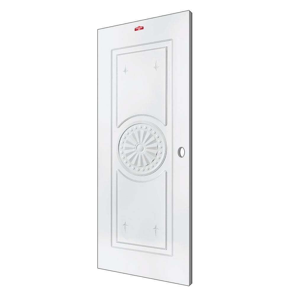 ประตูภายนอกเหล็ก เจาะลูกบิด PROFESSIONAL DOOR I2W 89.2x199.4 ซม. สีขาว